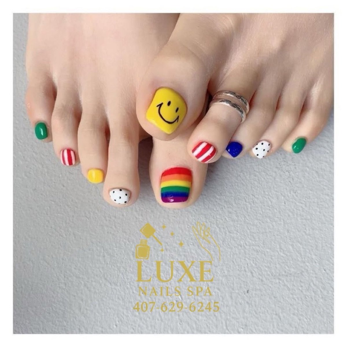 Nail art design 2 by LUXE NAIL SPA, Winter Park FL