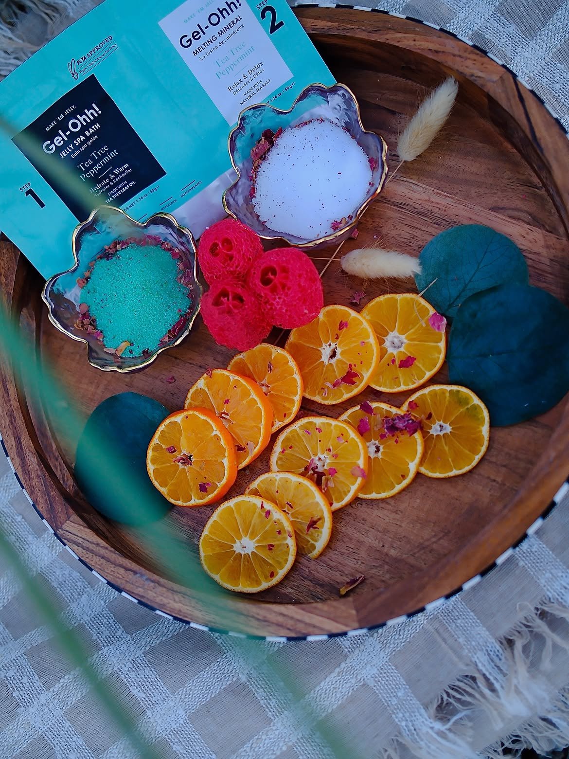 Spa pedicure set at LUXE NAIL SPA in Winter Park, FL